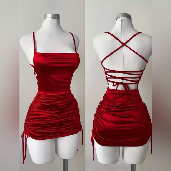 Red Mini Dress ❤️ - Picture 2 of 3